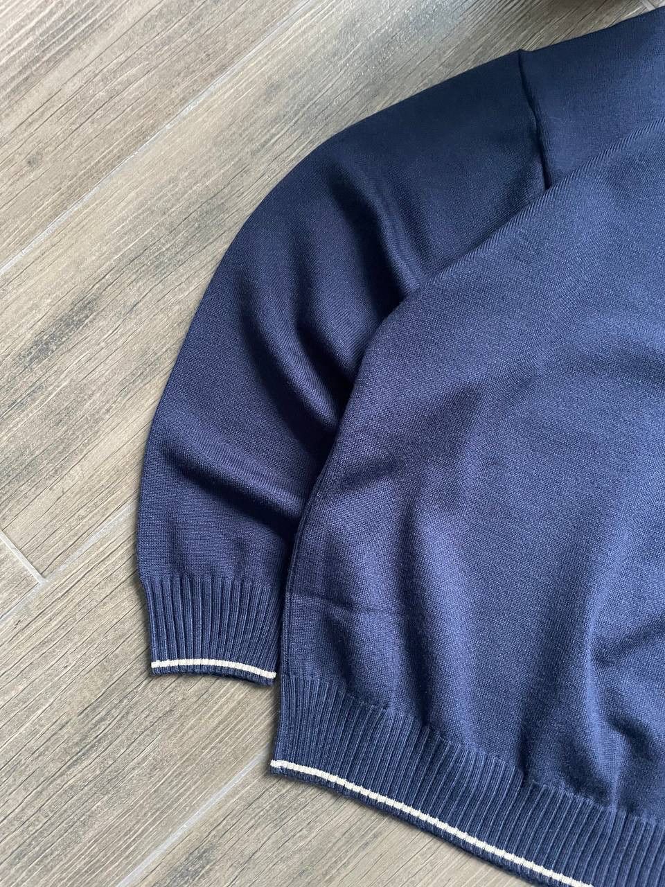 Diesel Big Logo Blue Knit Sweater