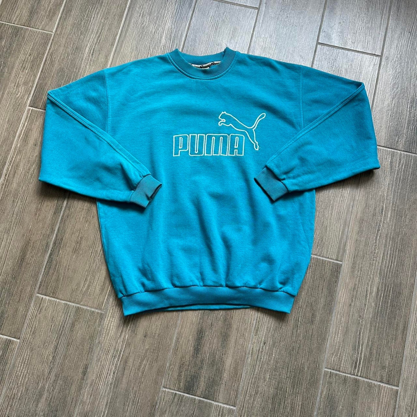 Puma blue crewneck sweatshirt