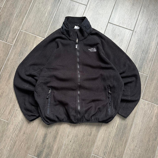 The North Face black zip winter fleece jacket