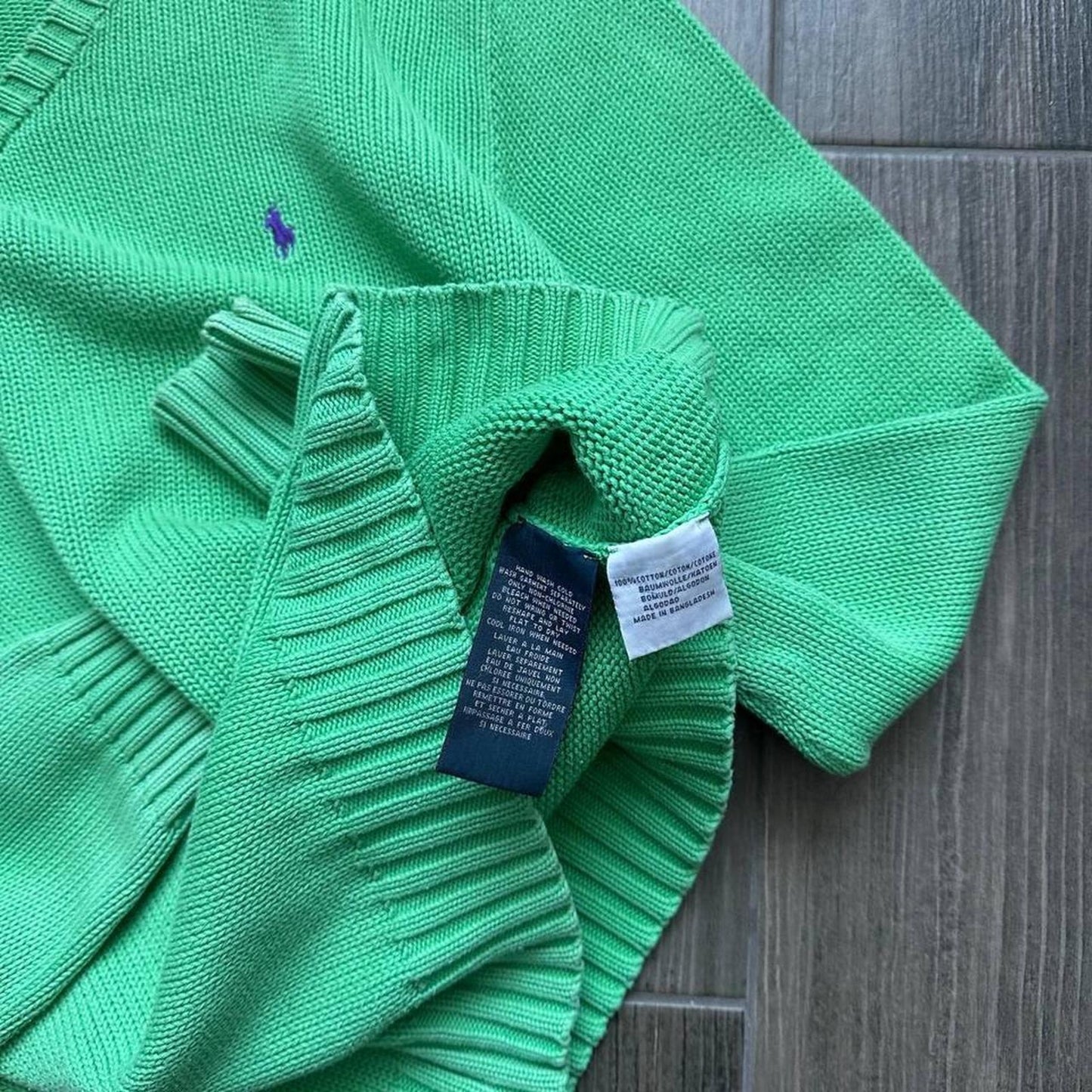 Polo Ralph Lauren knitted green sweater