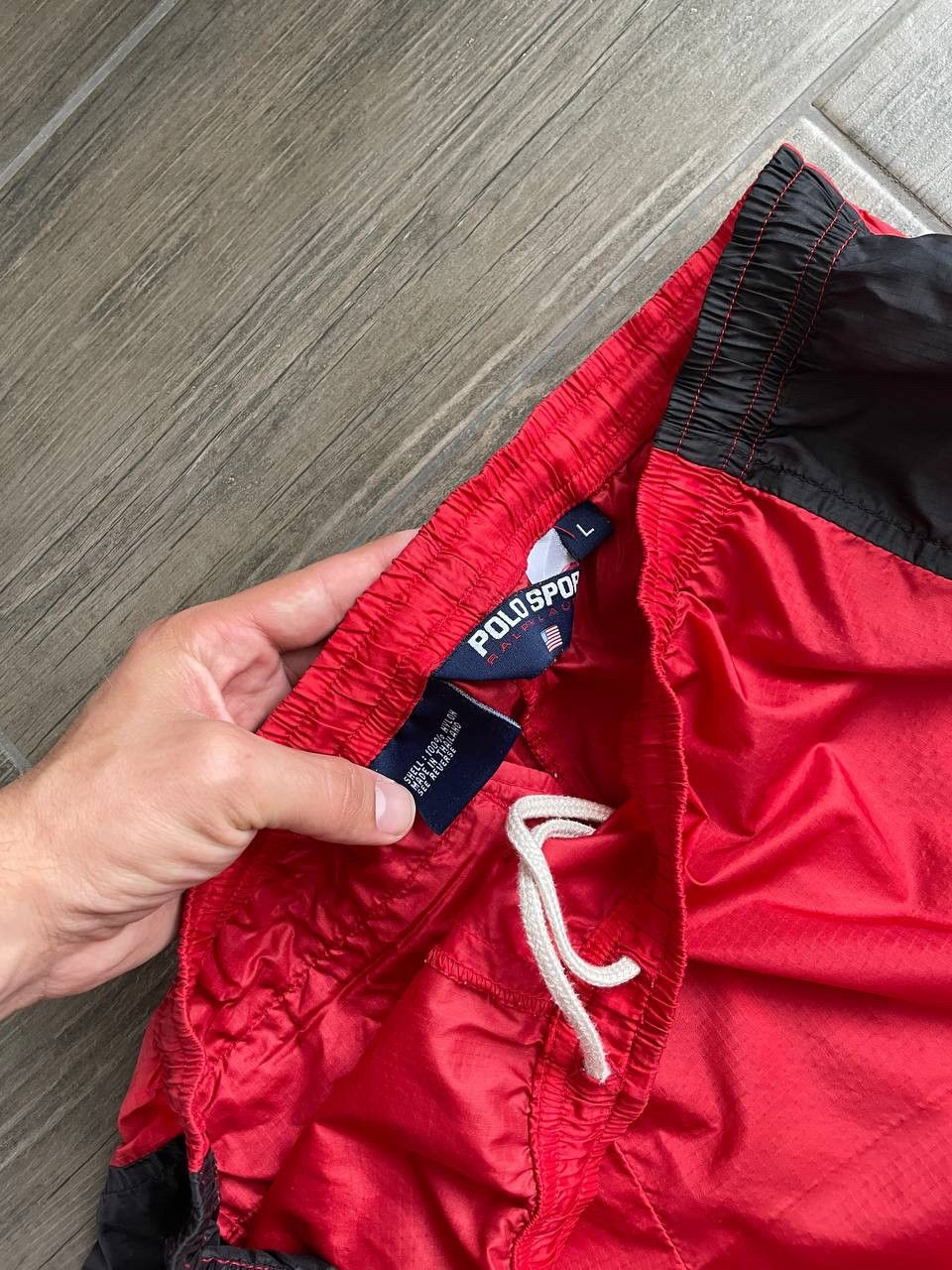 Polo Ralph Lauren Sport red summer y2k nylon shorts