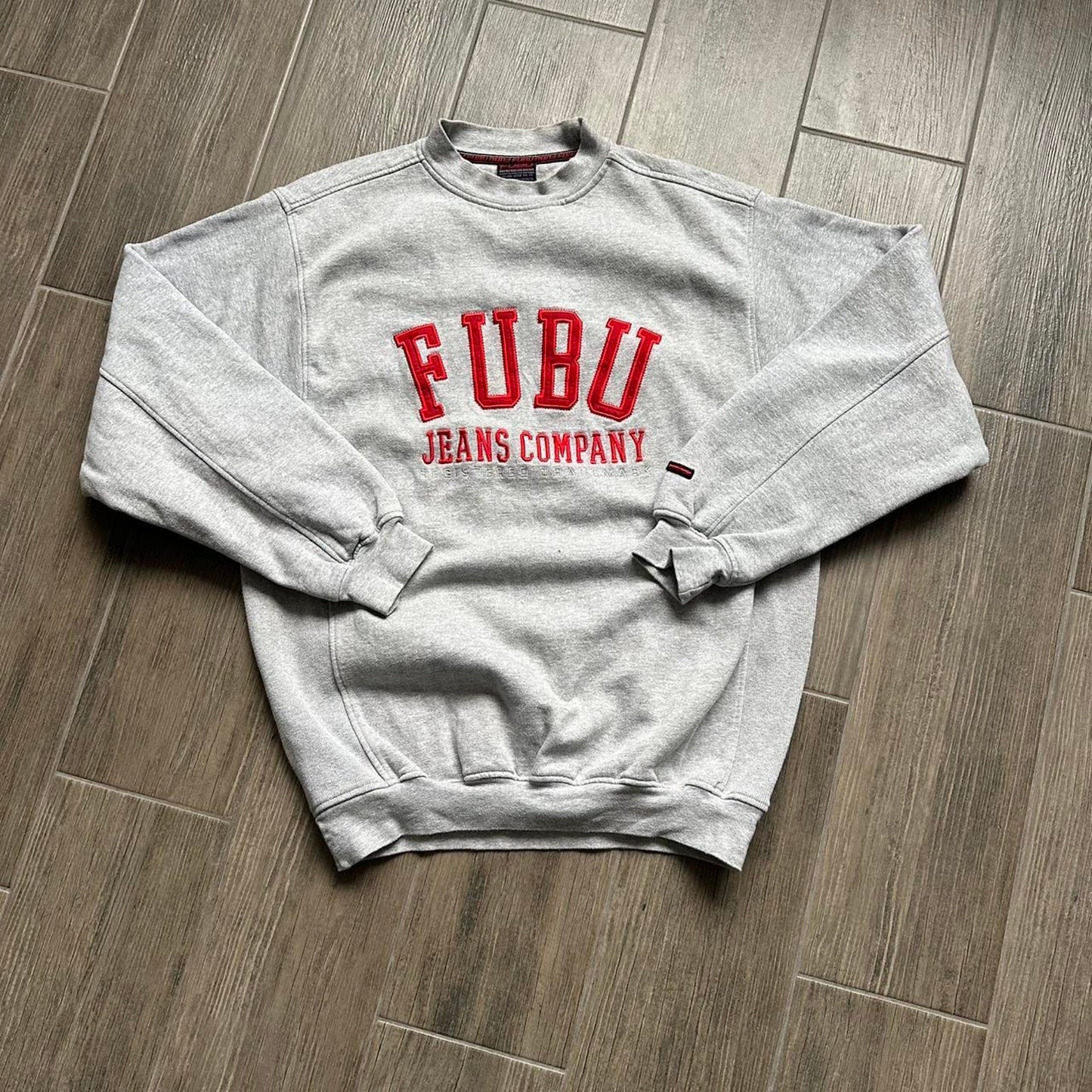Fubu grey crewneck sweatshirt