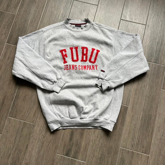 Fubu grey crewneck sweatshirt