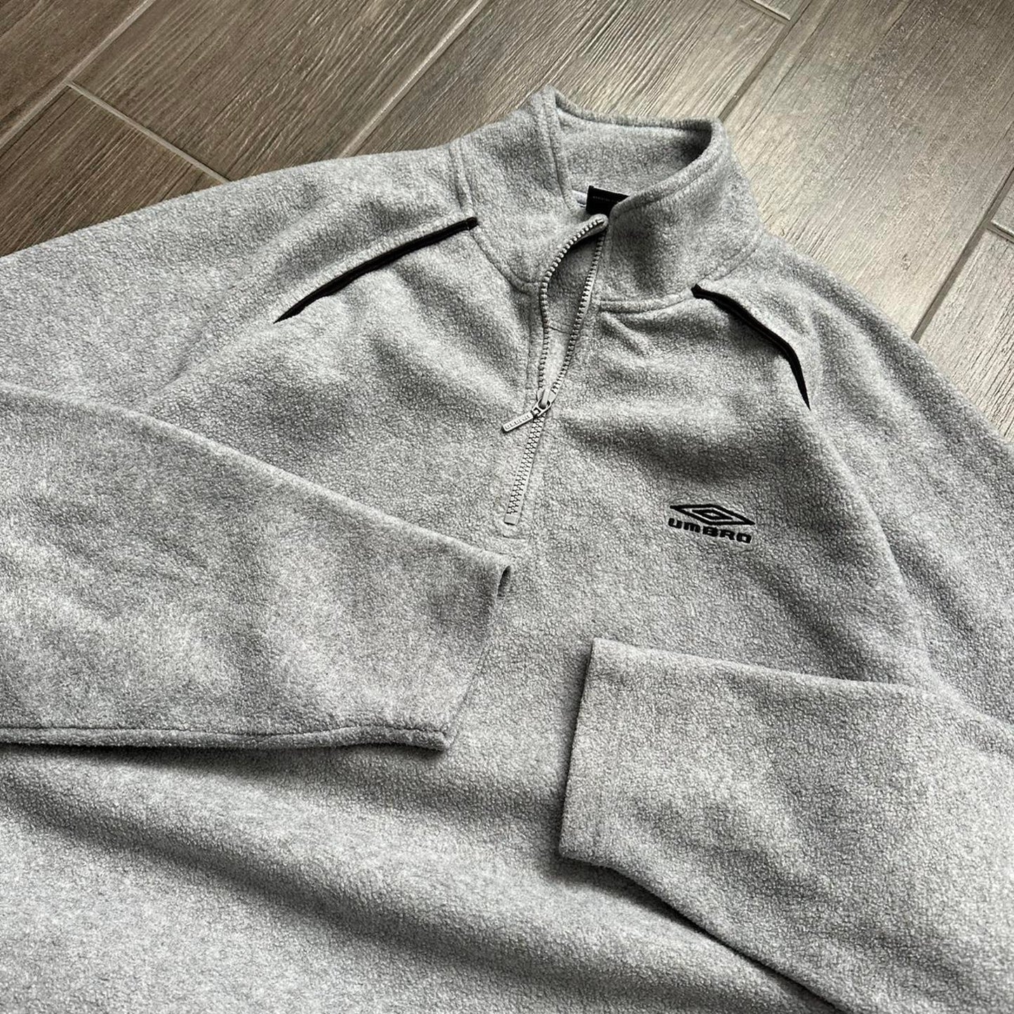 Umbro grey quarter zip fleece sweatshirt
