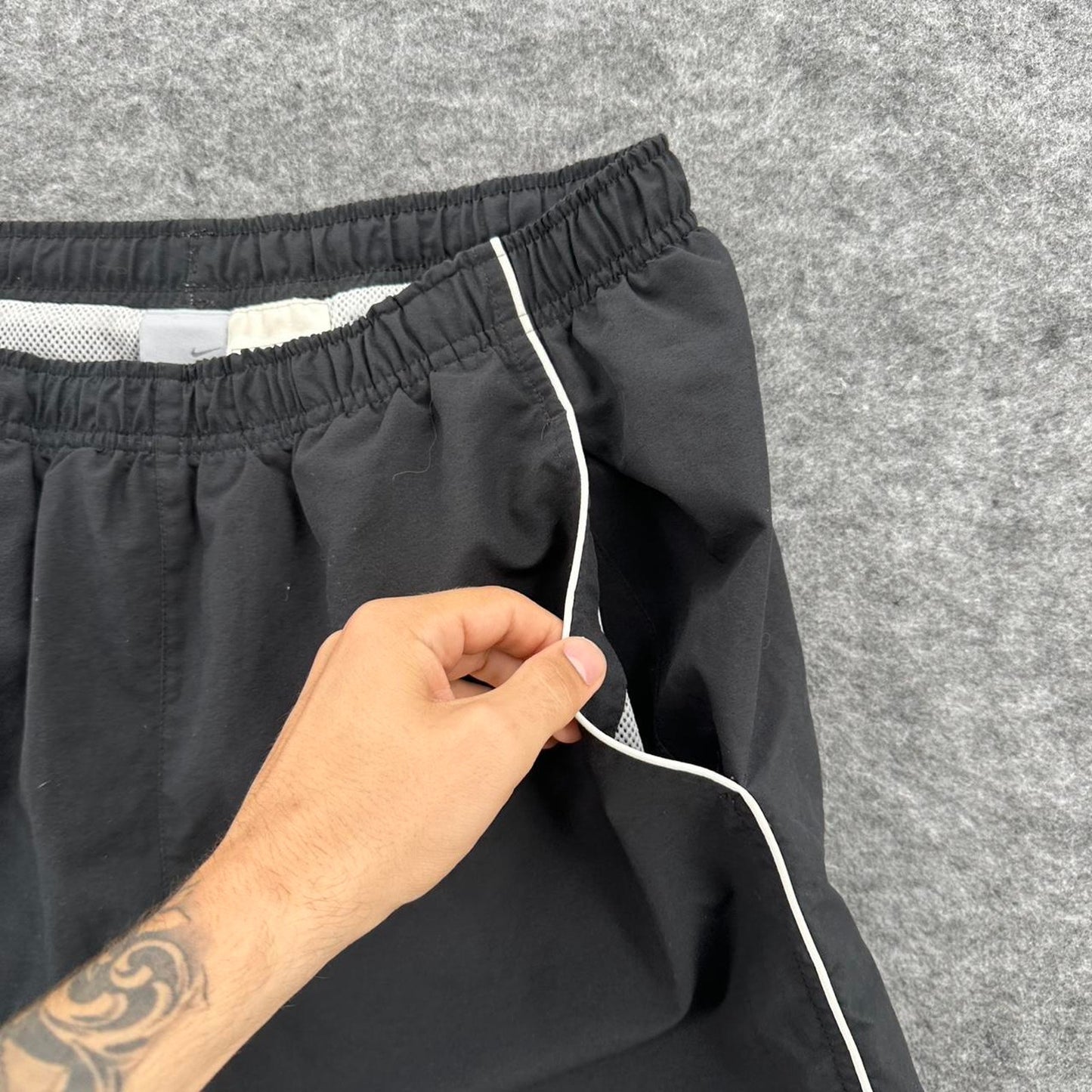 Nike black shorts with white