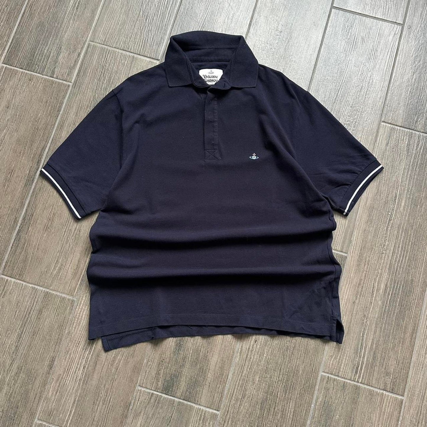 Vivienne westwood navy y2k polo
