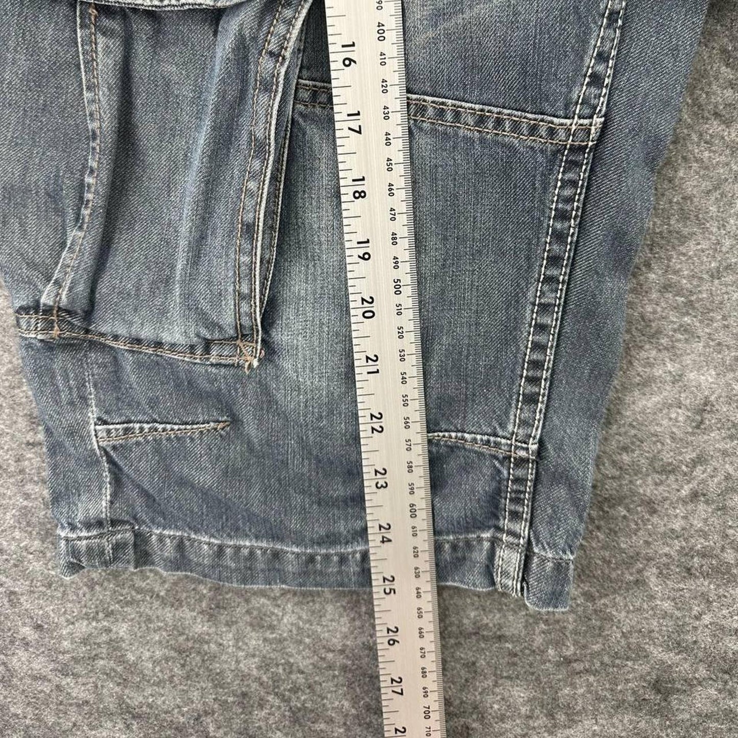Y2k ca baggy cargo denim