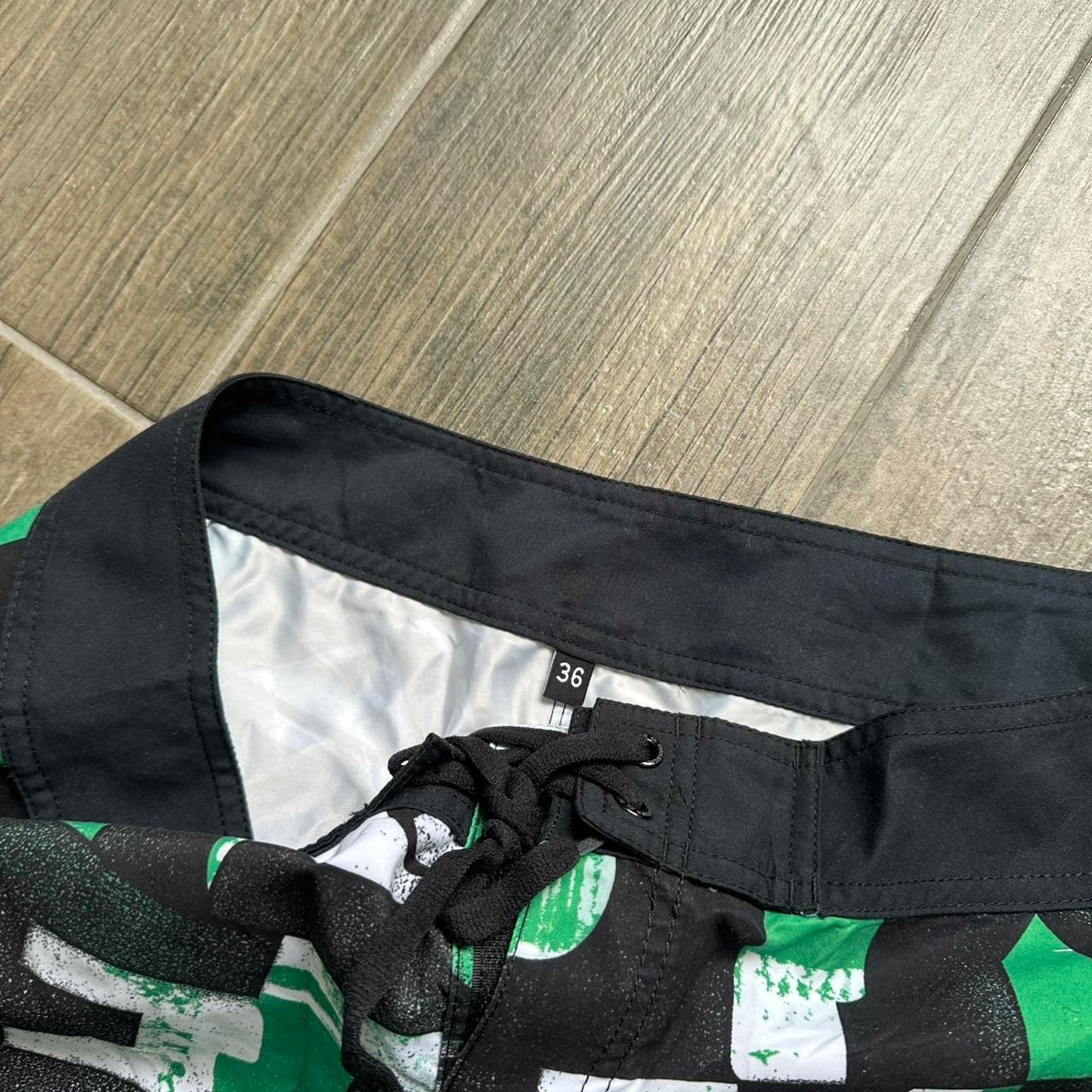 Quiksilver green board shorts