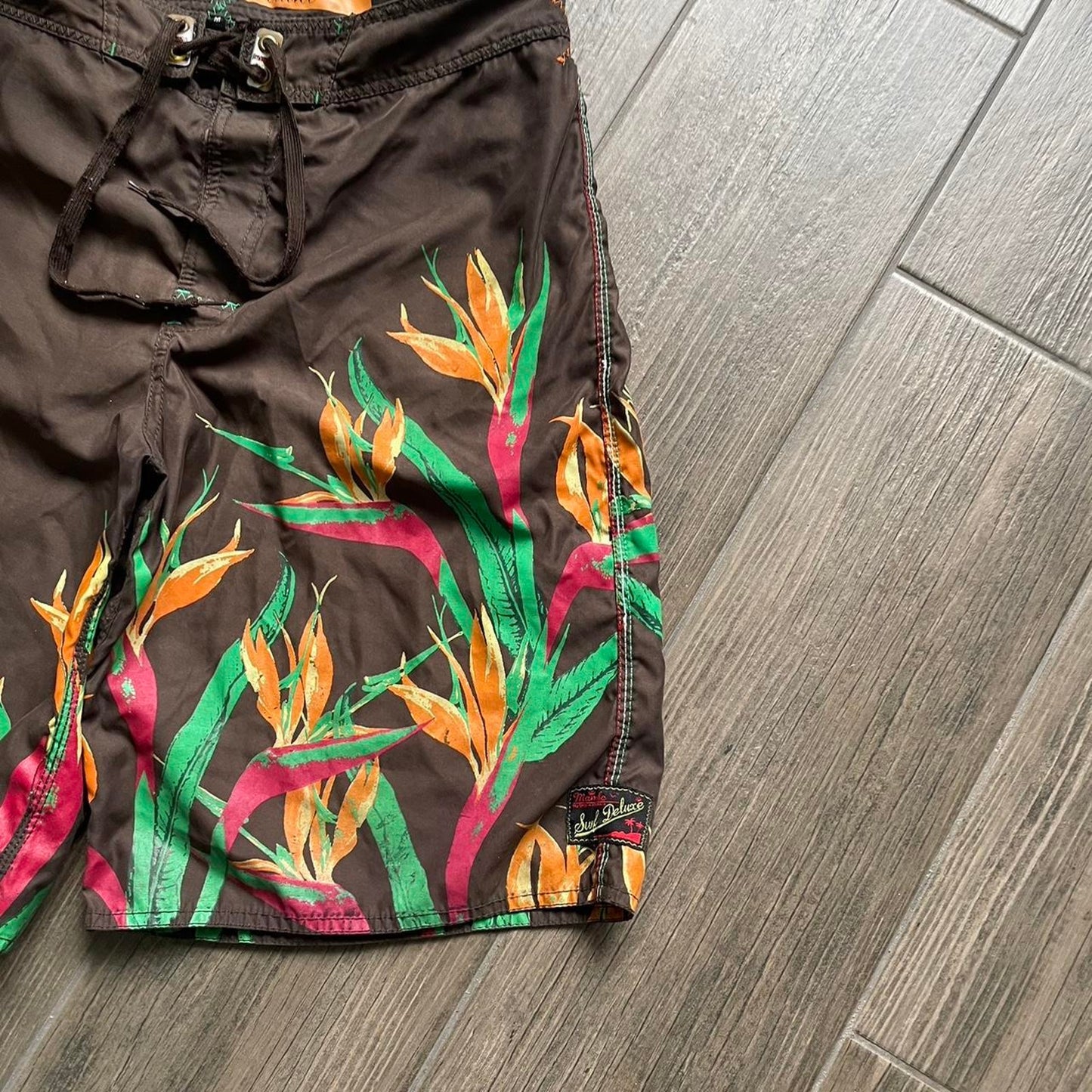 Mambo y2k nylon surf shorts