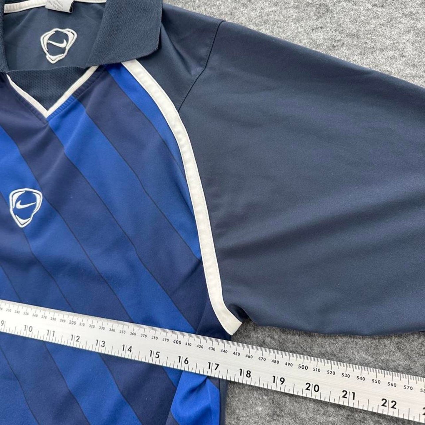 Nike blue and navy striped