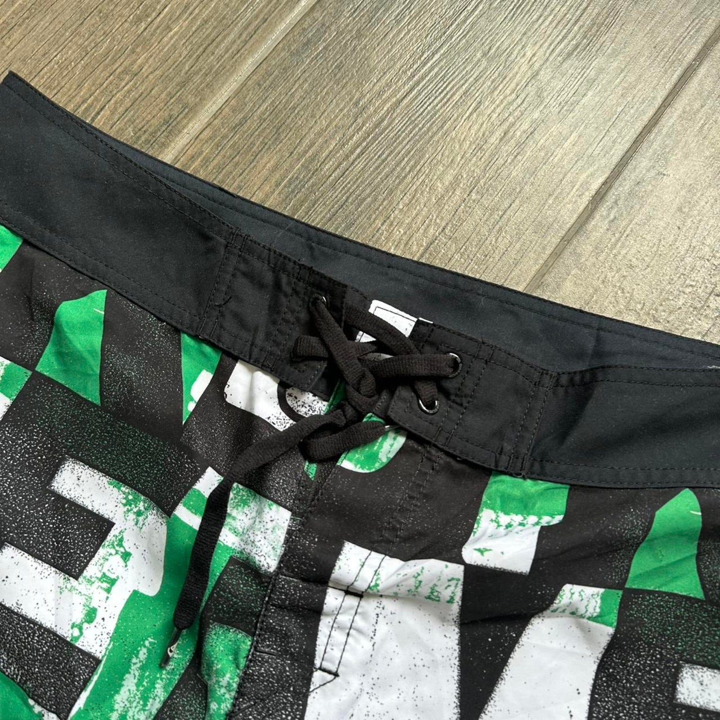 Quiksilver green board shorts