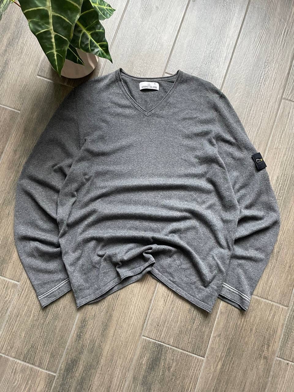 Stone Island 100% authentic grey knitted jumper