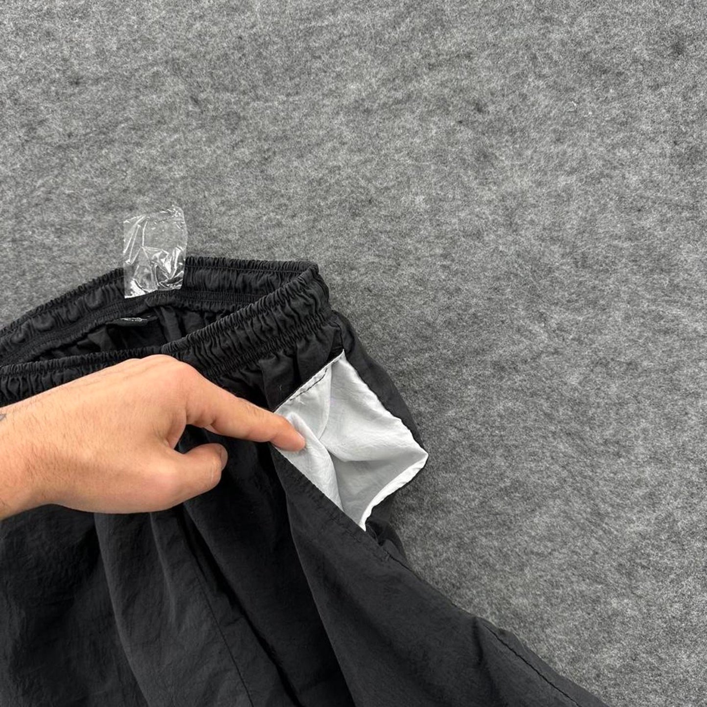 Nike nylon black shorts with