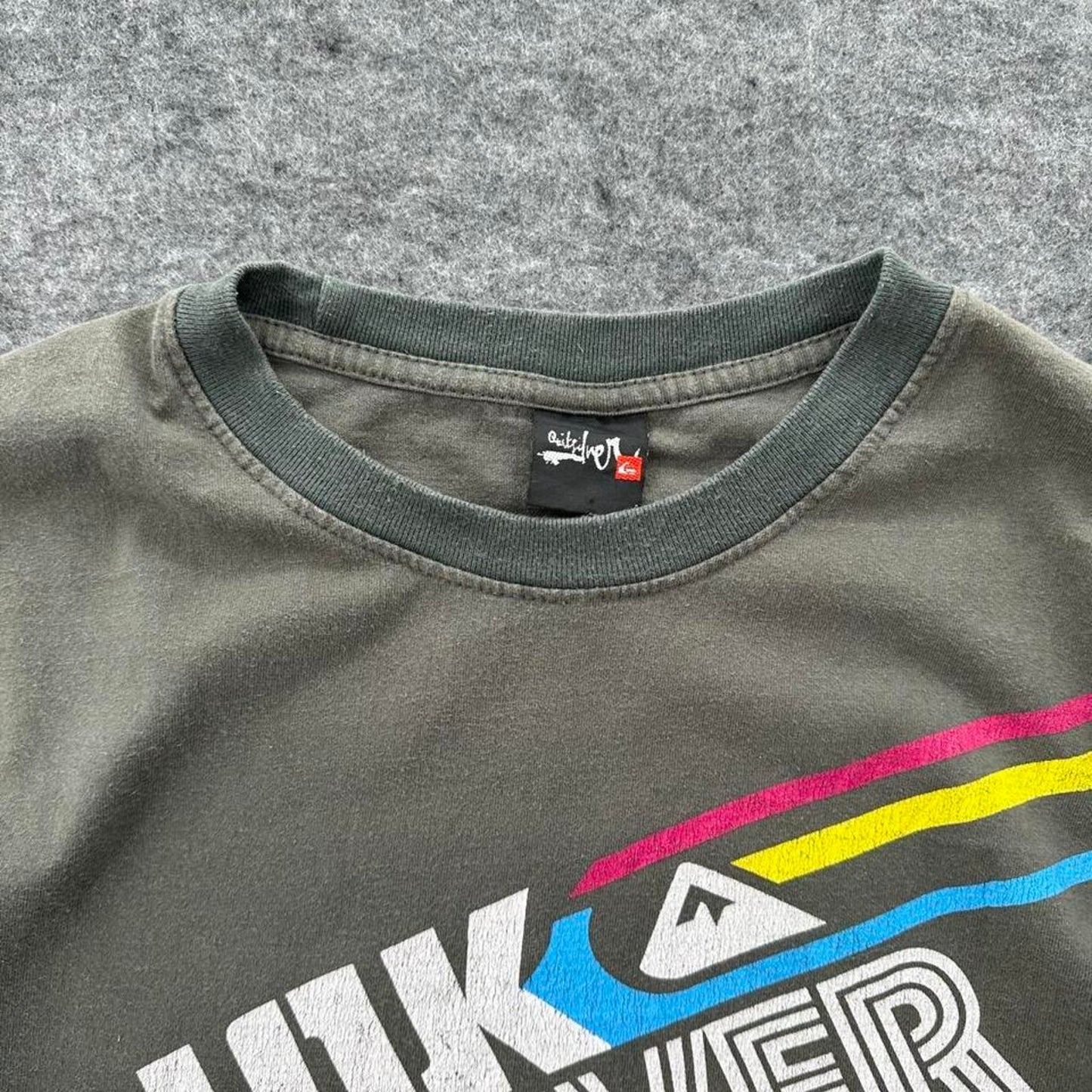 Quiksilver green graphic tee