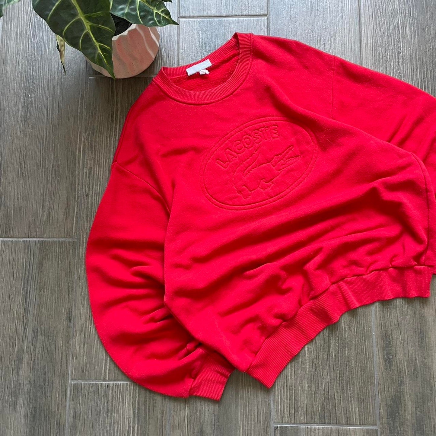 Lacoste big logo baggy vintage 90s sweatshirt