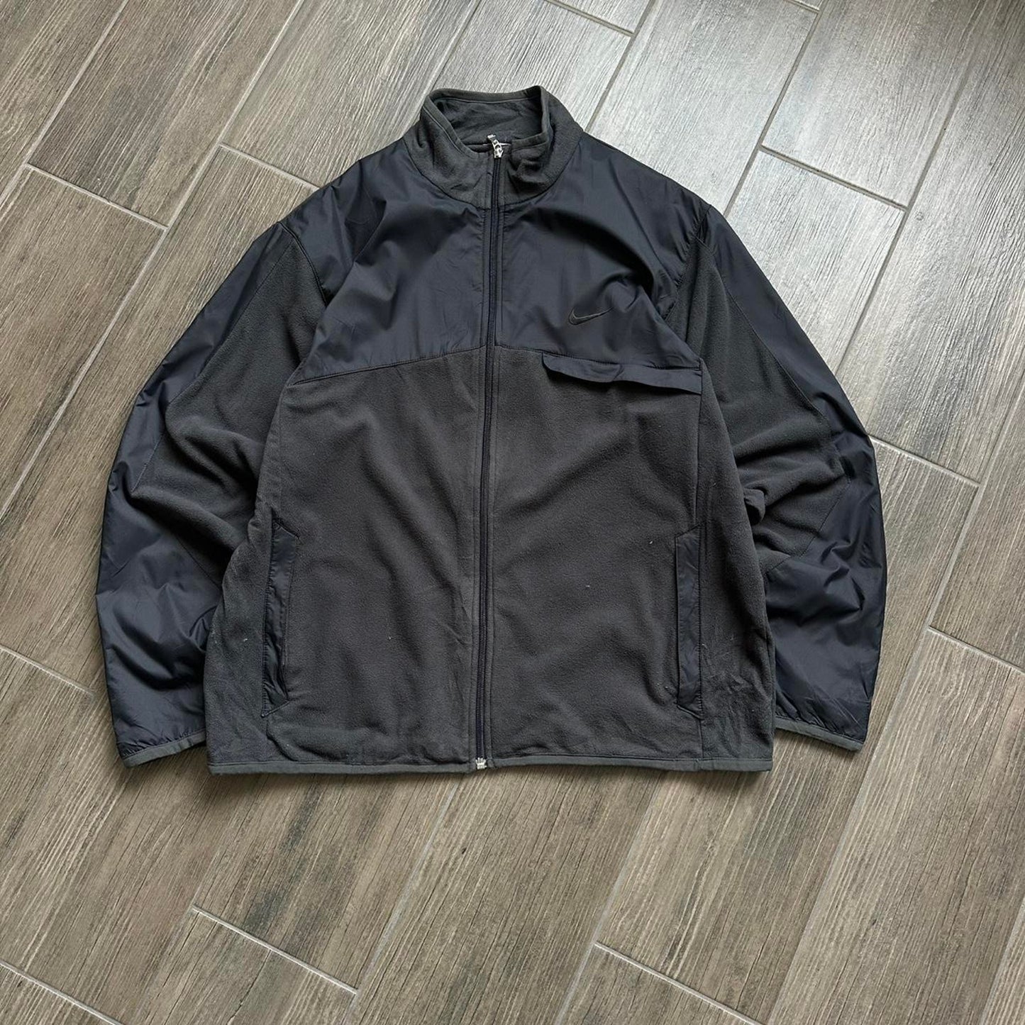 Nike black fleece y2k jacket