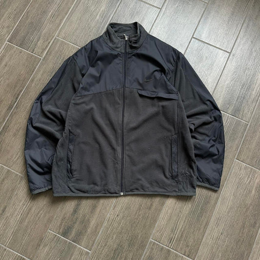 Nike black fleece y2k jumper