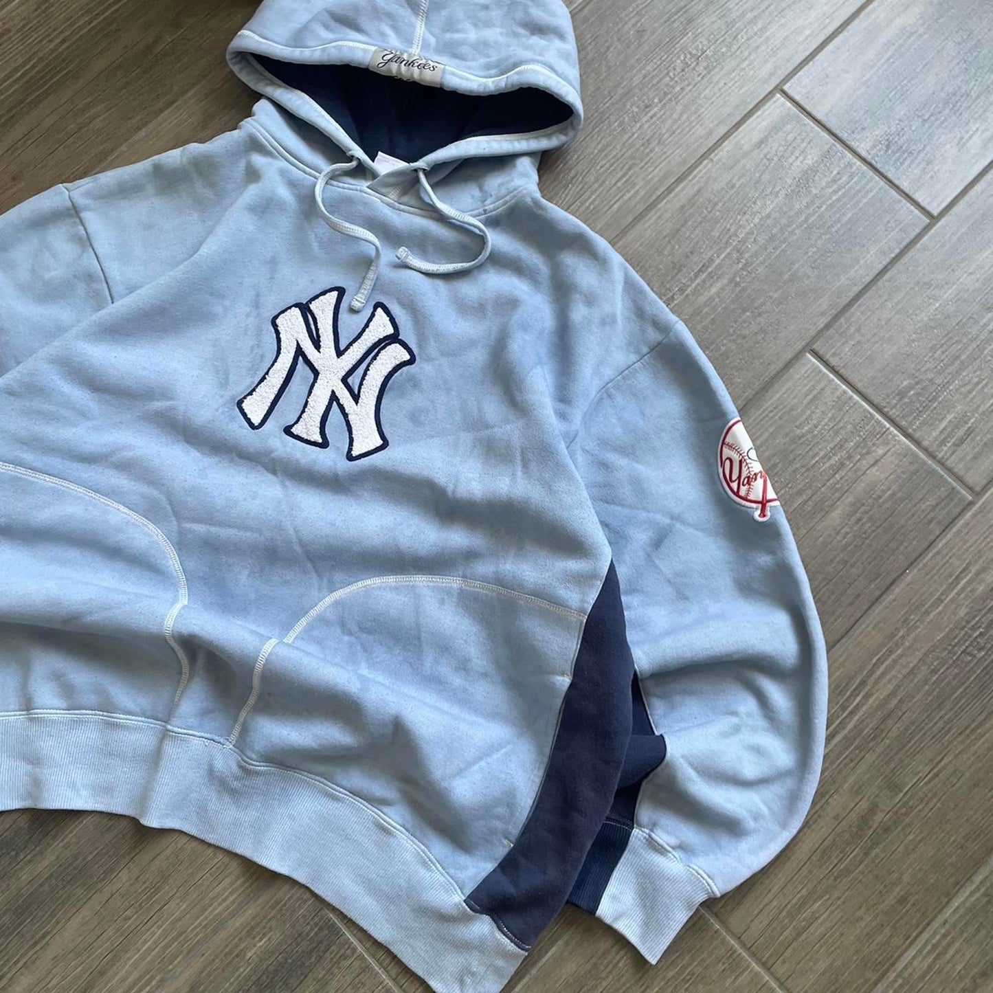 Yankees boxy y2k baggy hoodie