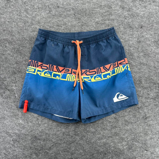 Quiksilver blue swim shorts with