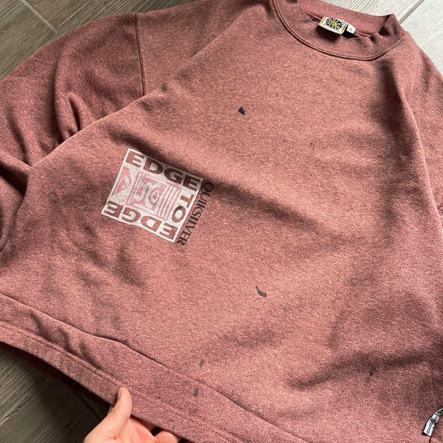 Quiksilver 90s archive surf-wear L sweatshirt