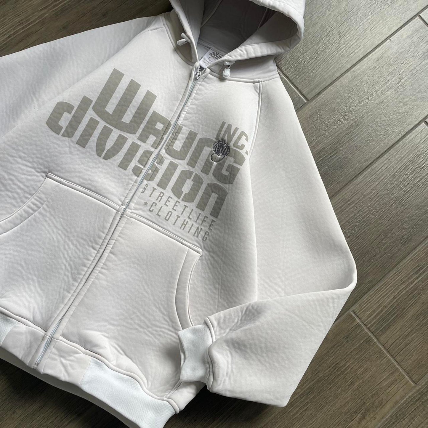 Y2k skater style white oversized L hoodie
