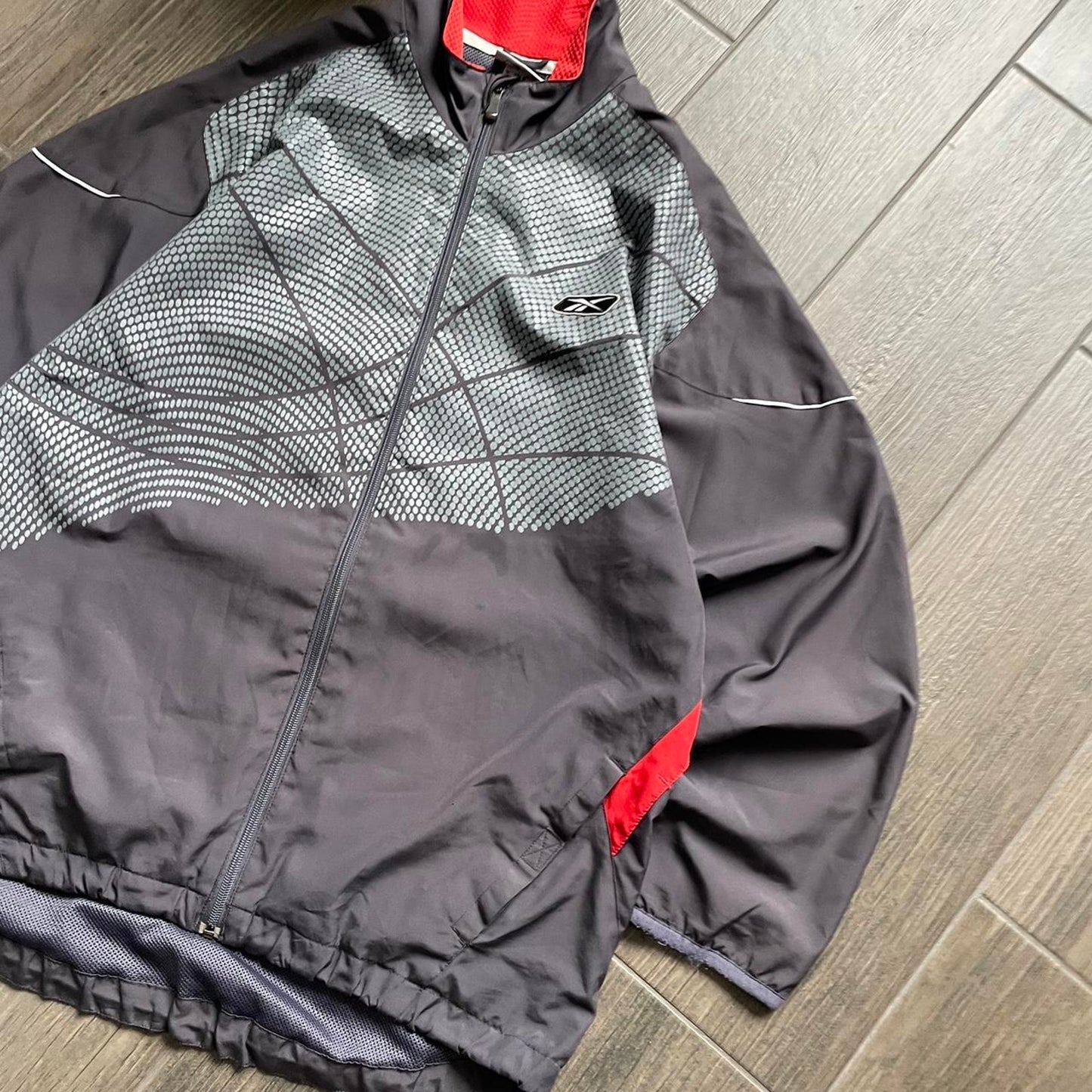 Reebok zip nylon vintage baggy y2k L jacket