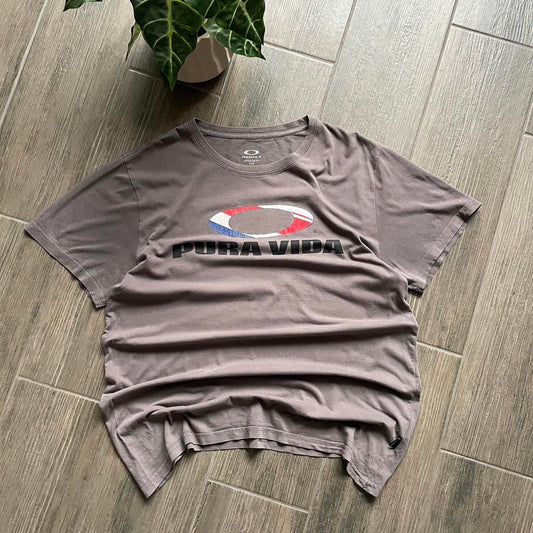 Oakley brown software vintage y2k tee