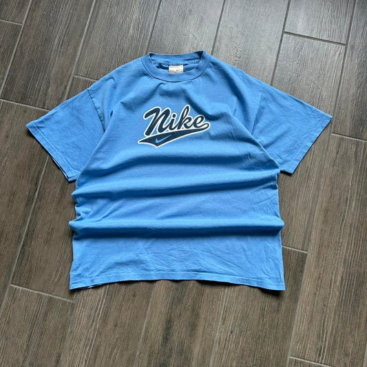 Nike blue y2k cotton tee