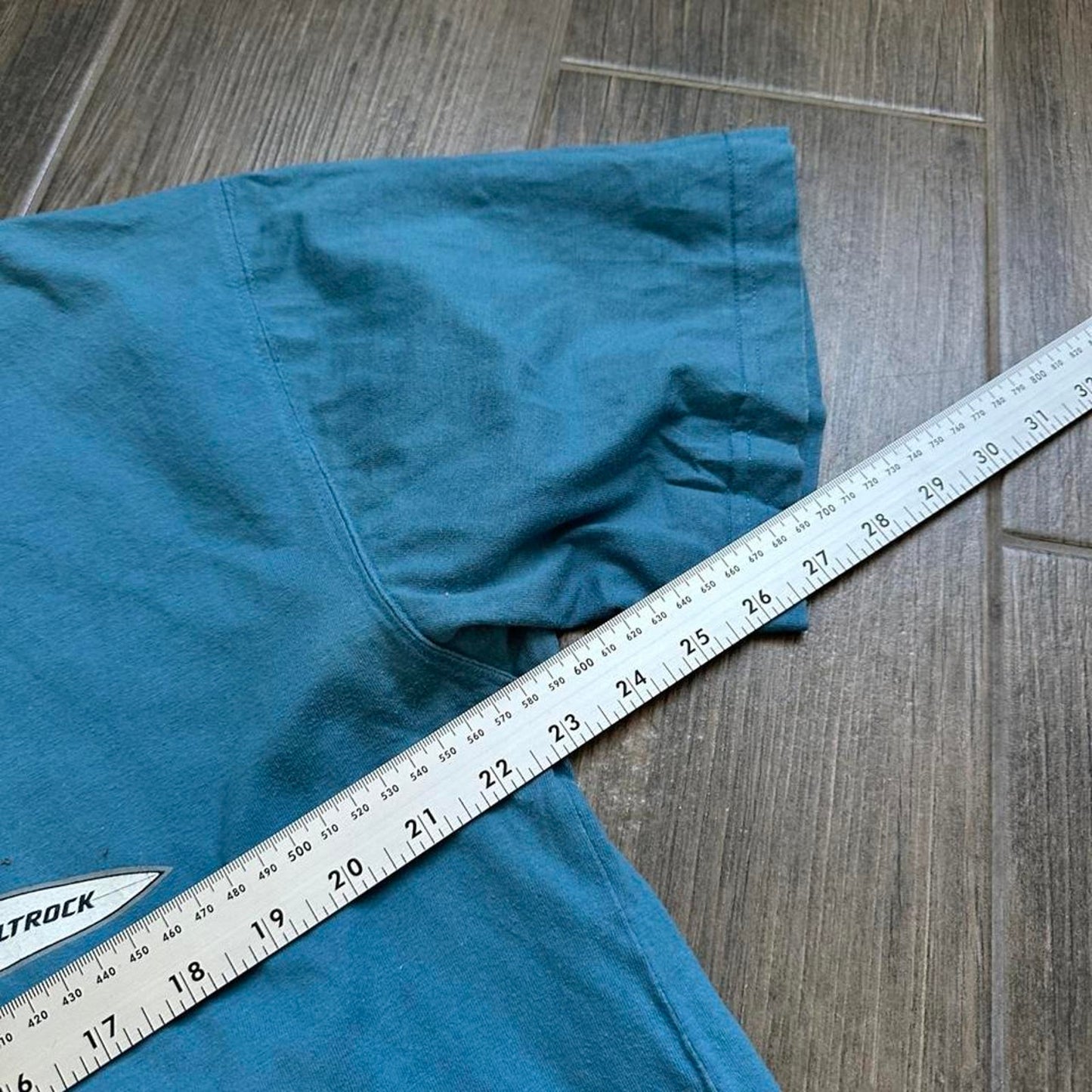 Y2k blue dolphin surf tee