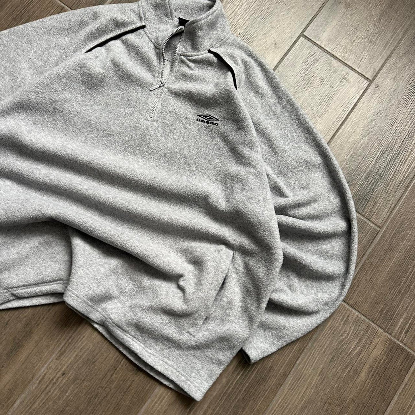Umbro grey quarter zip fleece sweatshirt