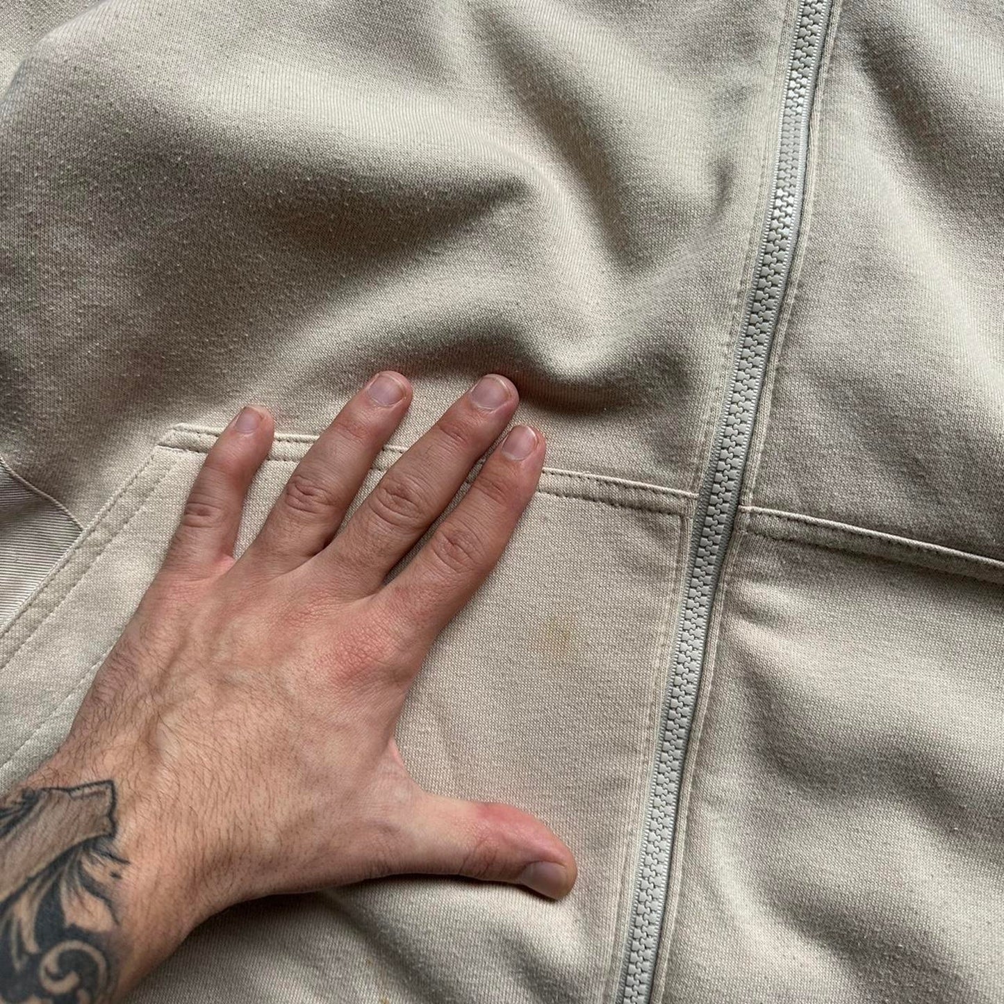 Nike y2k zip baggy streetwear L hoodie