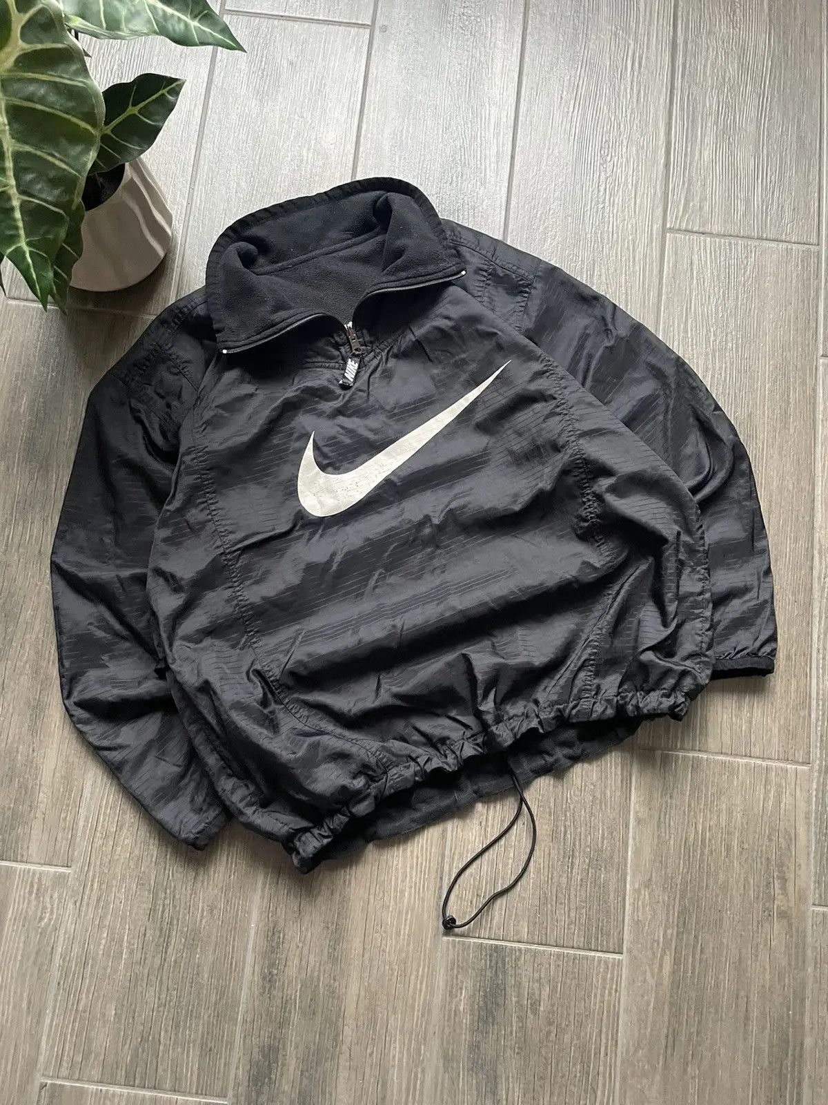 Nike 90s vintage black 2 in 1 reversible jumper