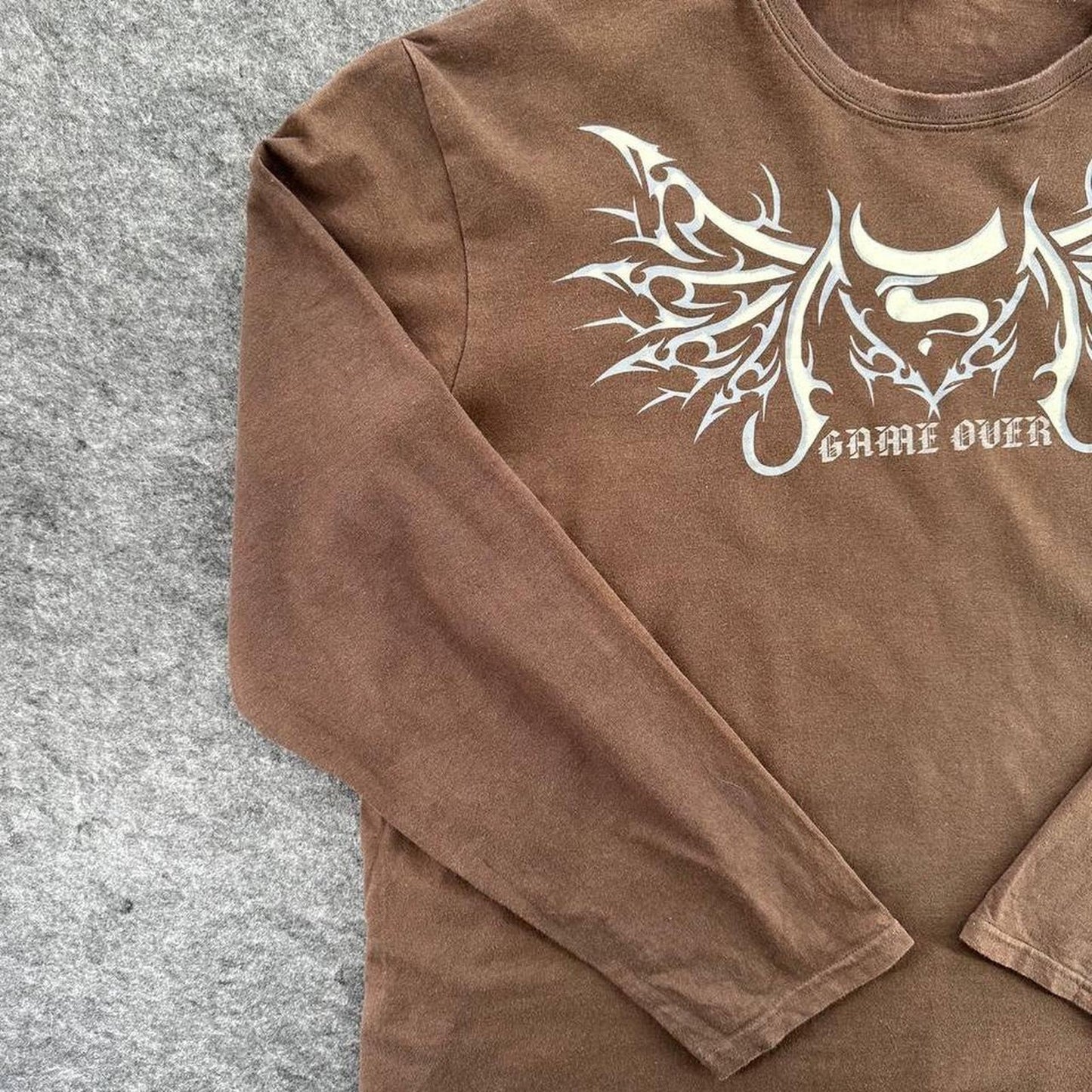 Y2k brown game over long