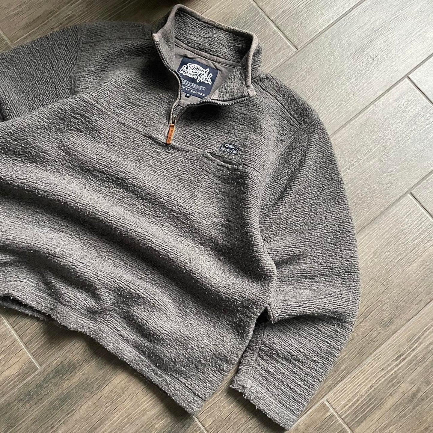 Weird Fish Y2K fleece baggy surf jumper XL