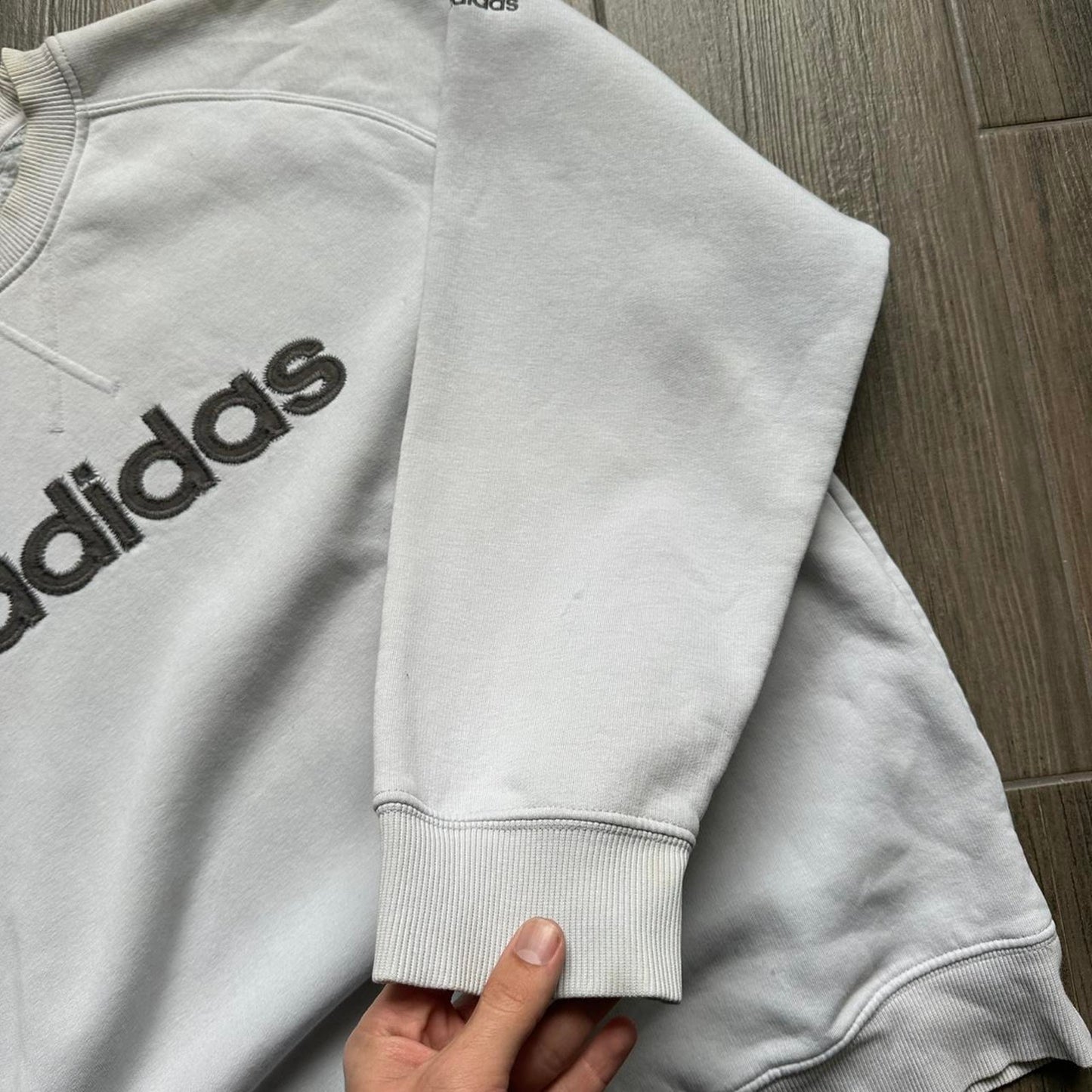 Adidas grey crewneck sweatshirt