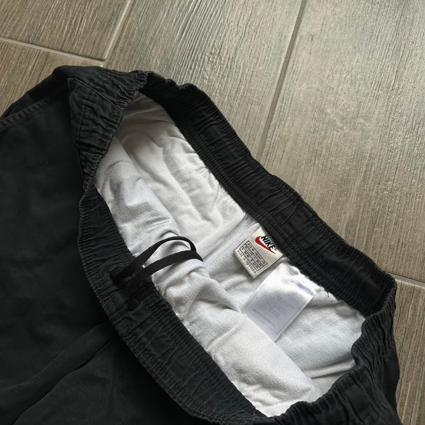 Nike black shorts with white