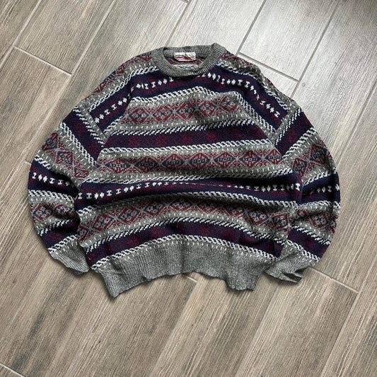 Y2k vintage grandpacore made in Spain sweater