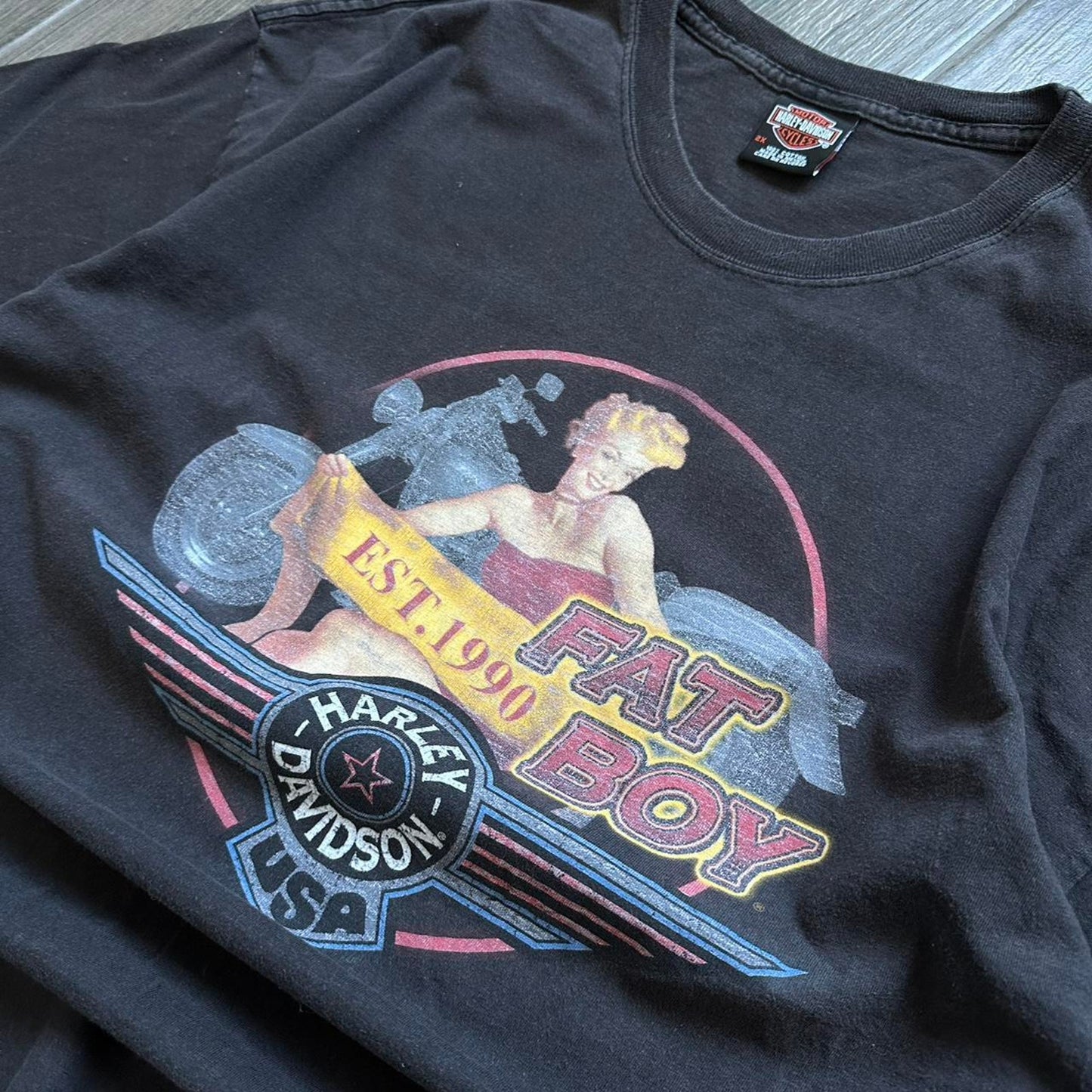 Harley Davidson black baggy XXL tee