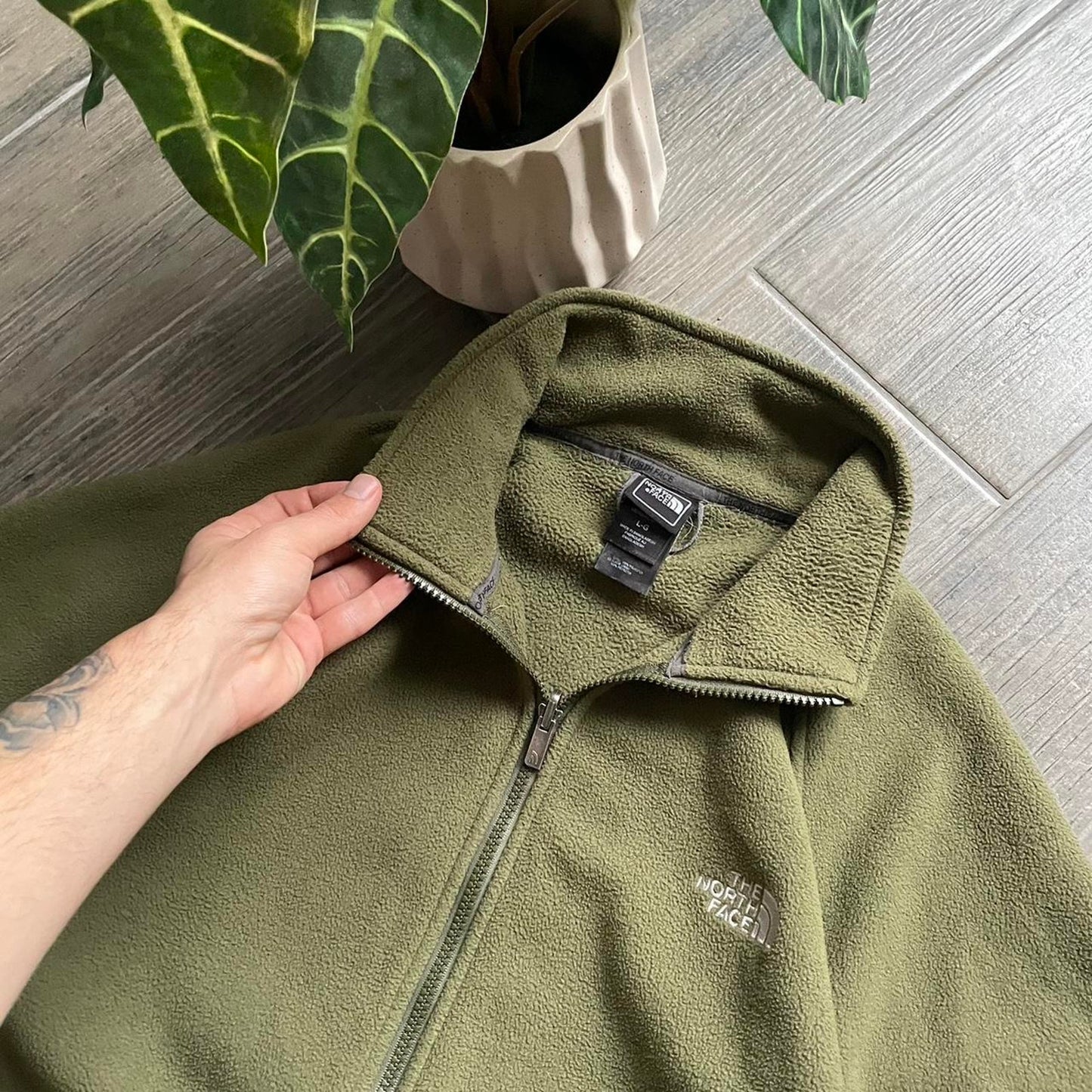 The North Face fleece zip winter y2k baggy jumper