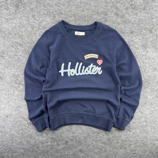 Hollister Y2K Navy Crewneck Sweatshirt Size M