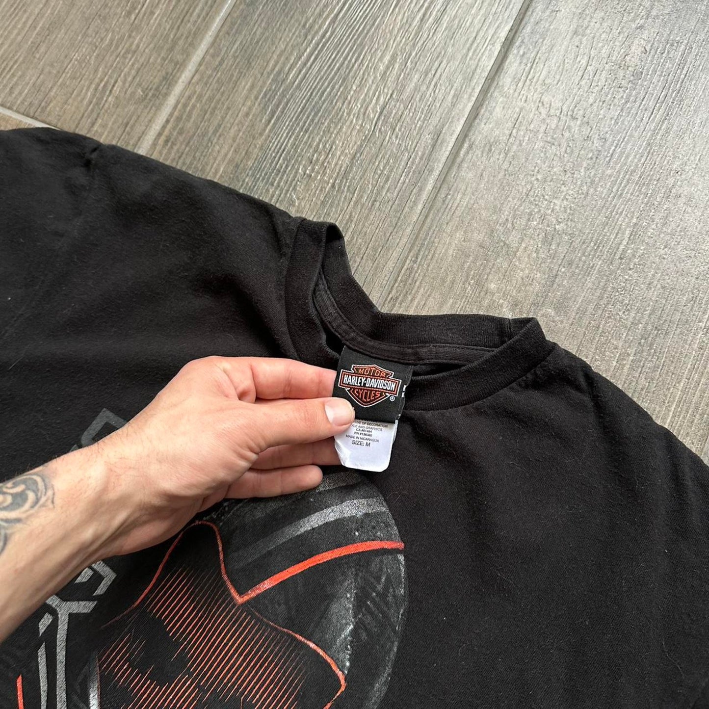 Harley davidson black skull biker