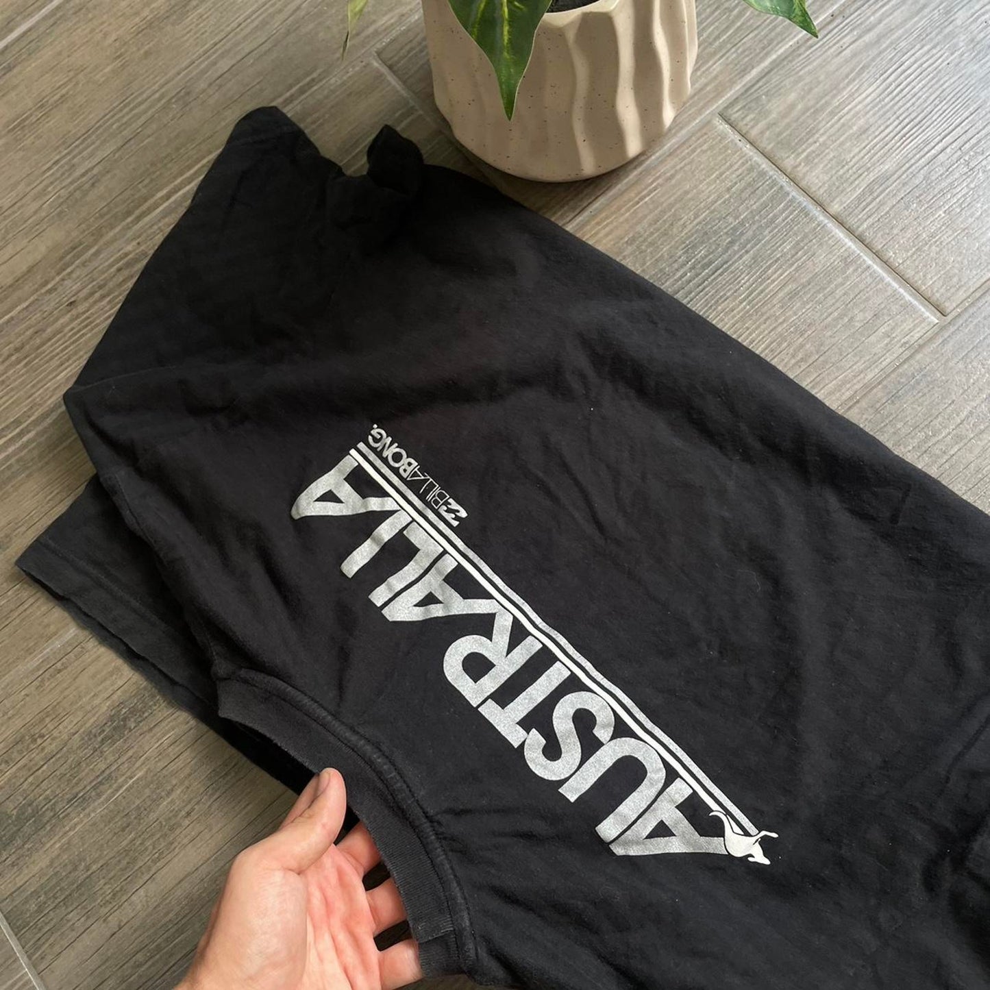 Billabong black baggy y2k tee