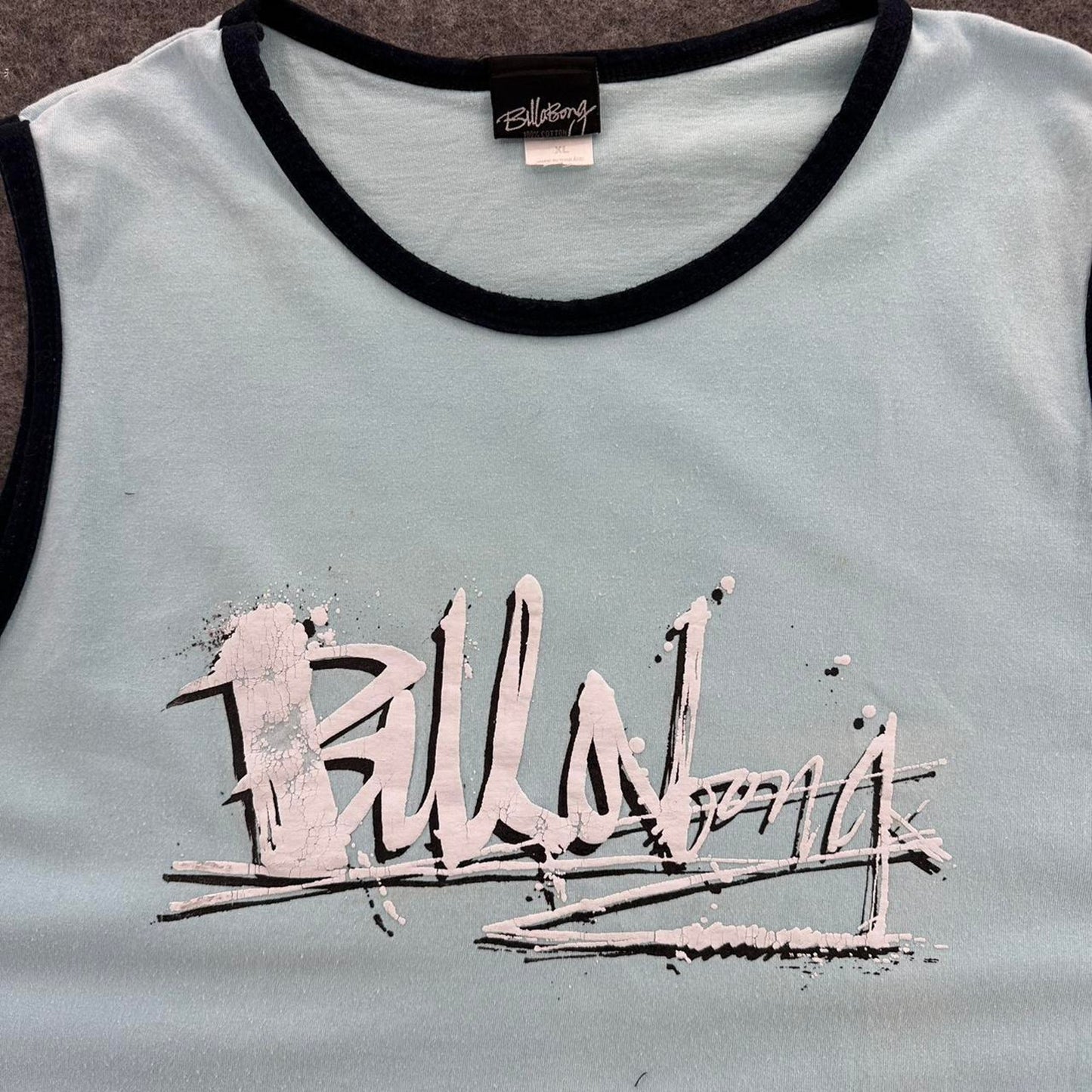 Billabong blue white tank
