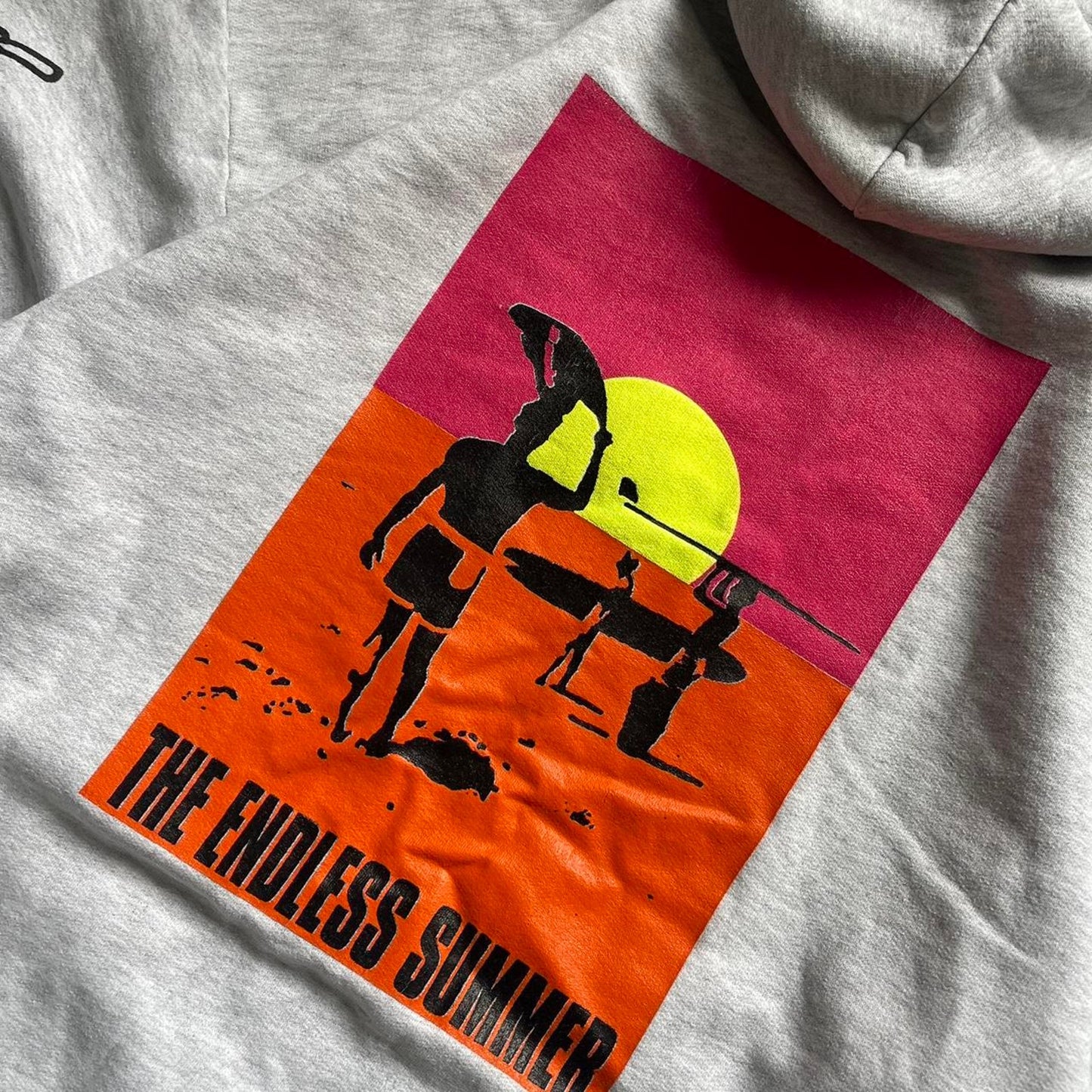 Vintage surfwear grey y2k baggy vintage L hoodie