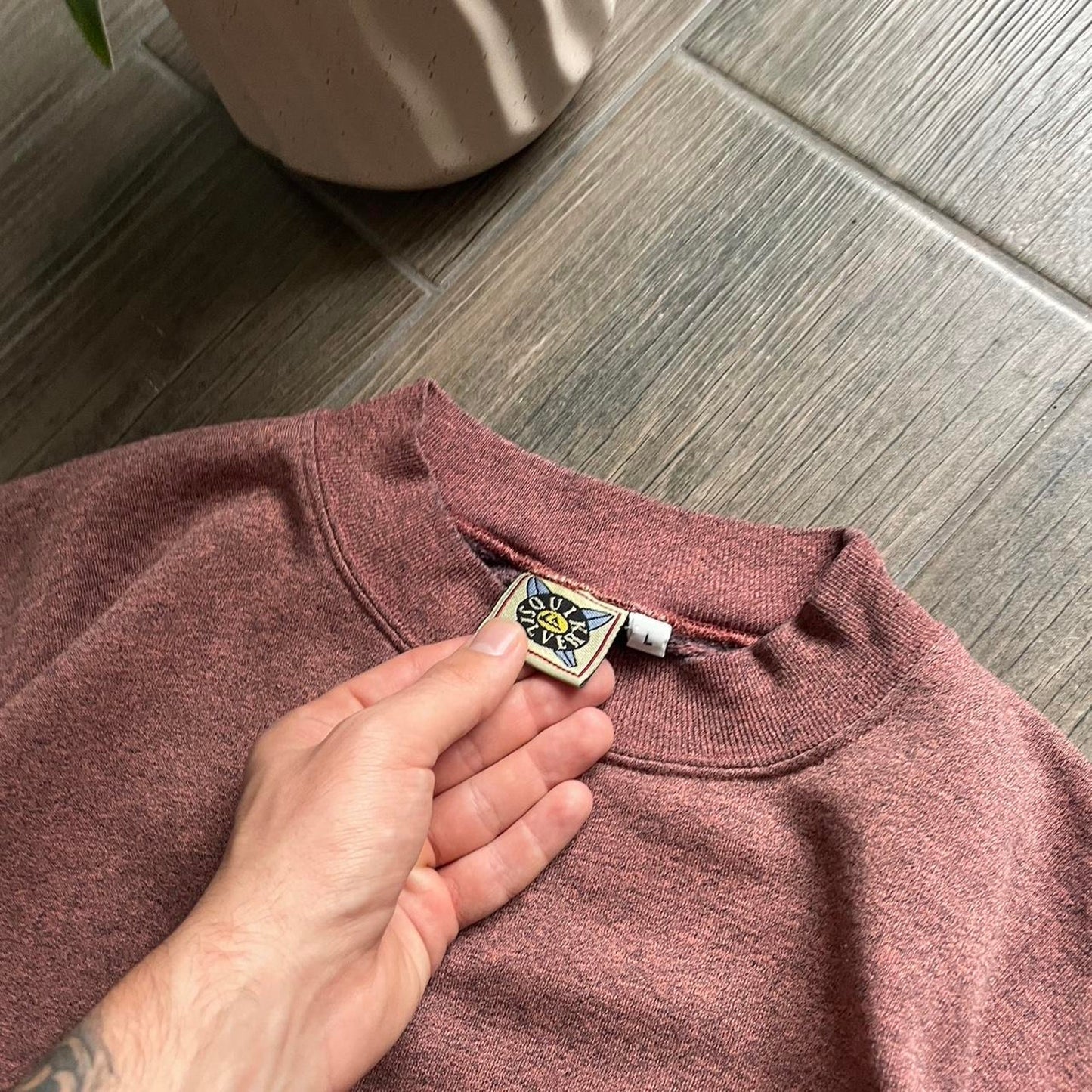 Quiksilver 90s archive surf-wear L sweatshirt