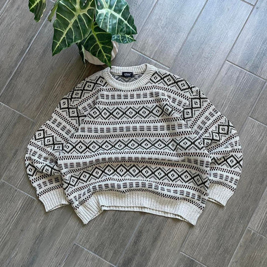 Vintage grandpacore made in UK winter jumper
