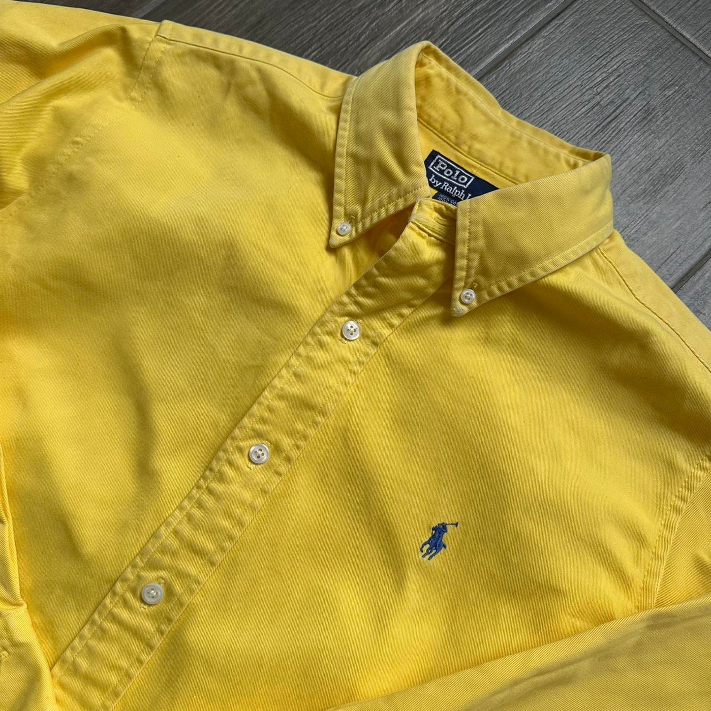 Polo ralph lauren yellow button