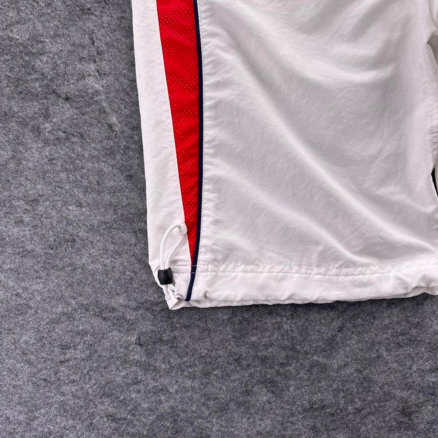 Nike white shorts with red