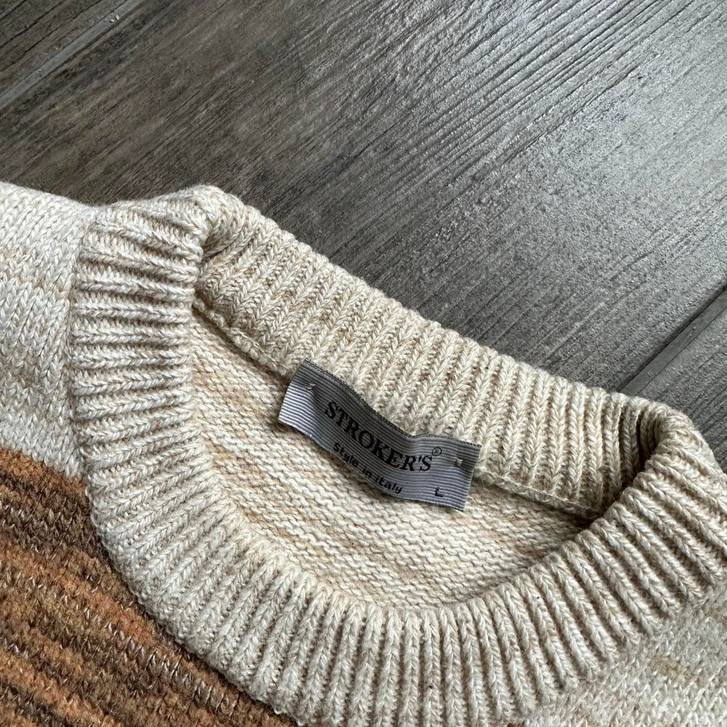 Vintage made in Italy knitted grandpacore M-L sweater