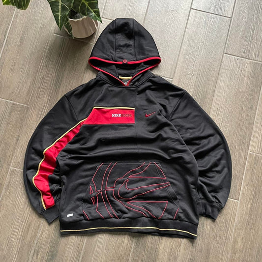 Nike black y2k vintage streetwear L hoodie